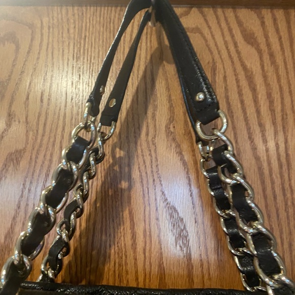 Kate Spade Black Leather Quilted Multi-Pocket Chain Strap Shouler Bag - EUC - Picture 3 of 11